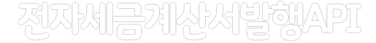 전자세금계산서 API 홈택스빌